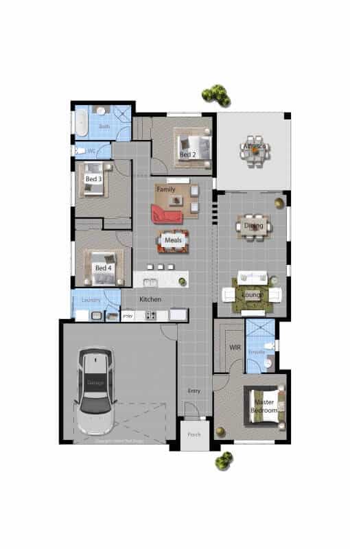 David Reid Homes custom home Yarra Floor plan